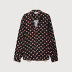 Blouse manches longues noir femme