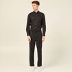 Chemise manches longues noir homme