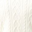 Tricot col montant ecru homme