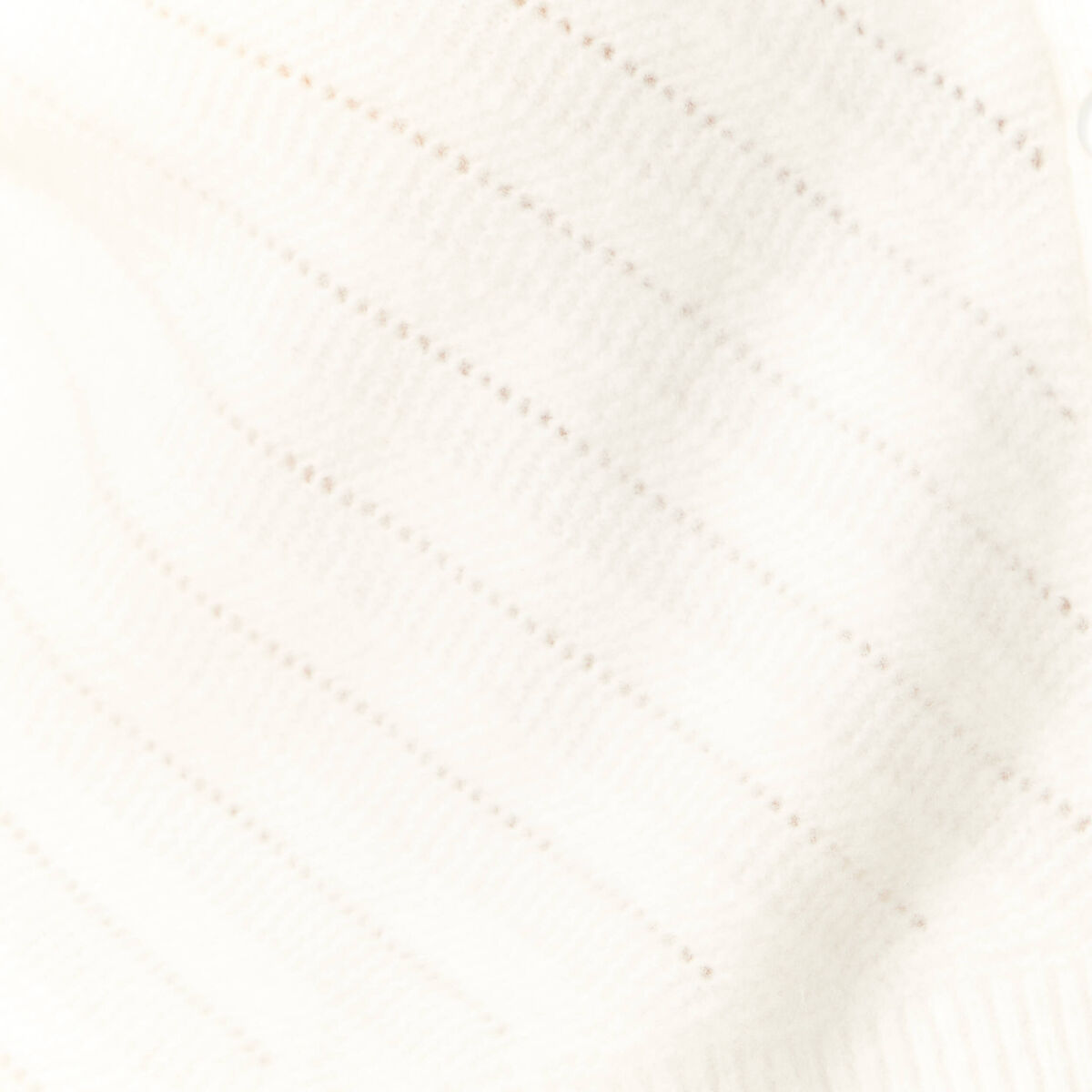 Gilet manches 3/4 blanc femme