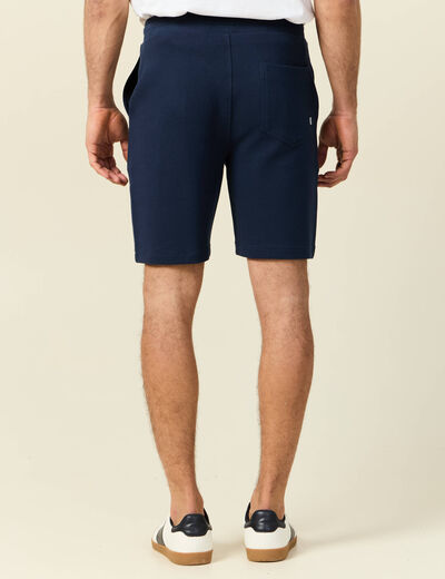 Short jogpant bleu marine homme