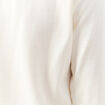 Polo manches longues en coton ecru homme