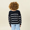 Pull manches longues bleu marine femme