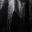 Veste oversize manches longues doubl&eacute;e noir femme