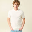 T-shirt en coton ecru homme
