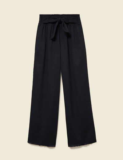 Pantalon jogger à jambes larges en coton - Noir - HOMME | H&M FR