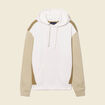 Sweat capuche éco-responsable beige homme
