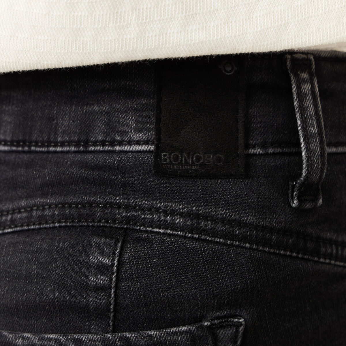 Jeans bootcut 5 poches denim gris femme