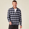 Chemise manches longues bleu electrique homme