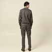 Blouson zipp&eacute; col teddy vert fonc&eacute; homme