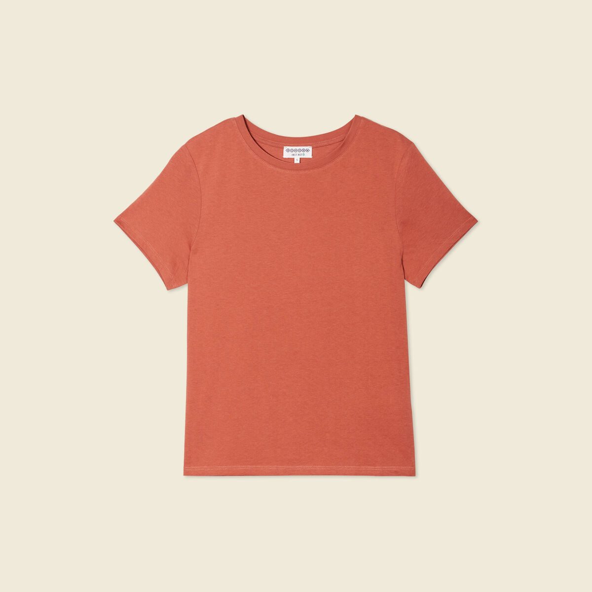 T-shirt manches courtes orange femme