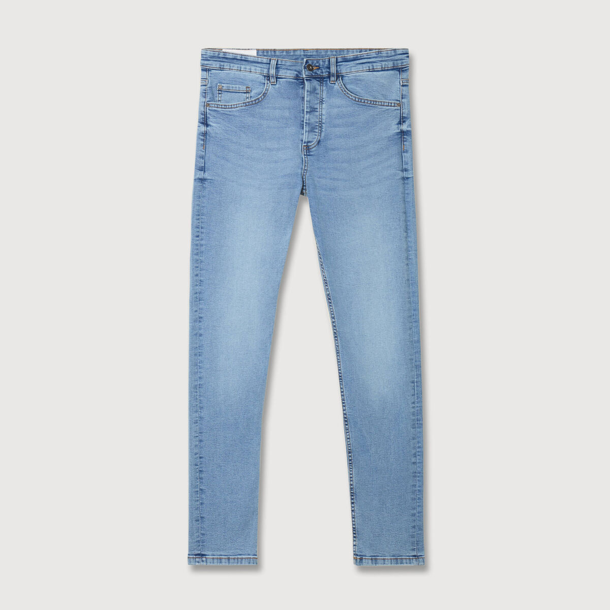 Jeans skinny tapered denim bleach homme