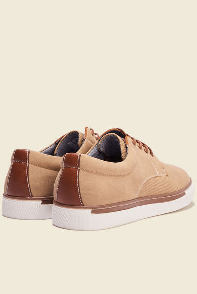 Tennis à lacets sable homme