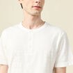 T-shirt en coton ecru homme