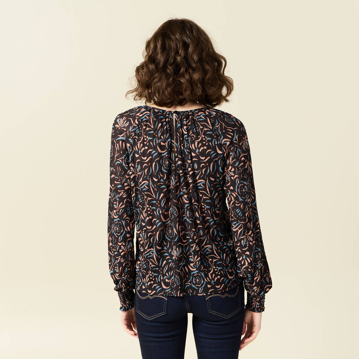 T-shirt manches longues noir femme