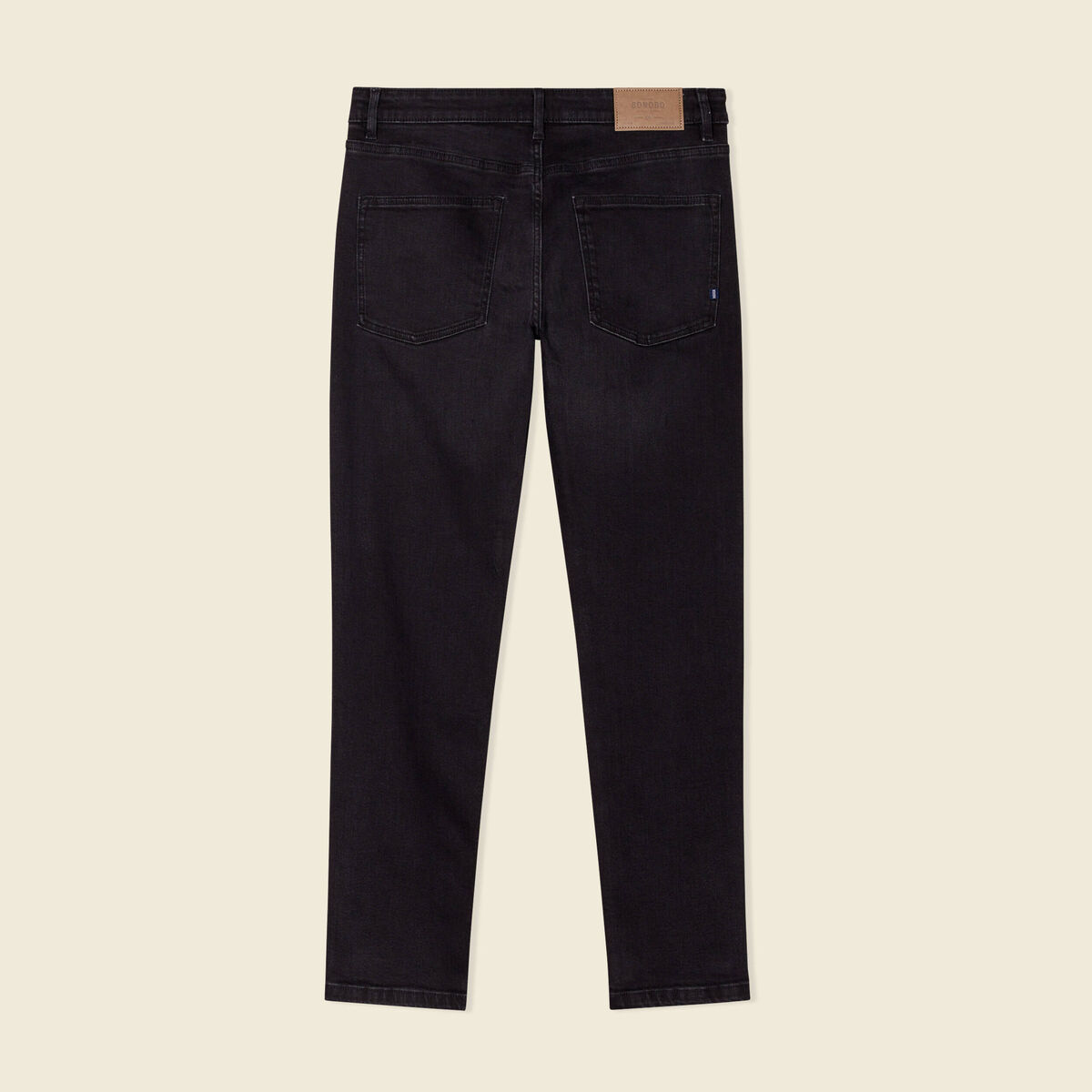 Jeans skinny tapered denim noir homme