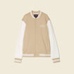 Veste teddy éco-responsable beige homme