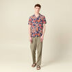 Chemise manches courtes bleu marine homme
