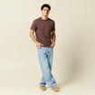 T-shirt manches courtes bordeaux homme