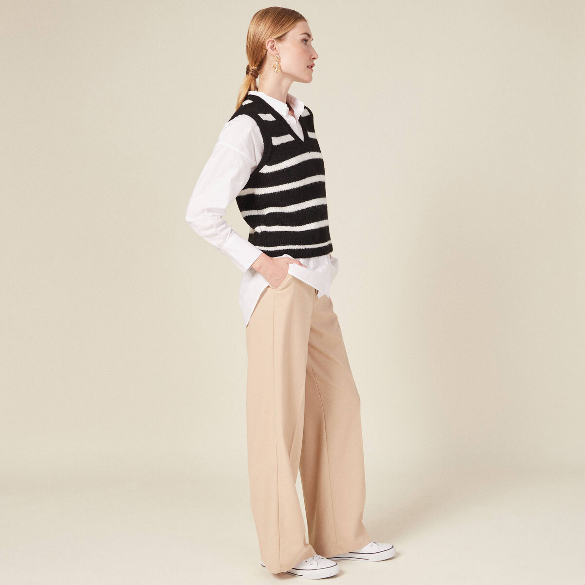 Pull éco-responsable noir femme