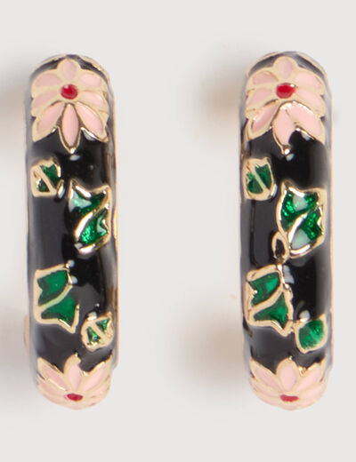 Anneaux noir femme