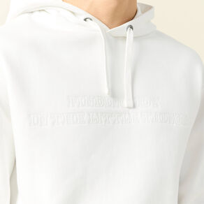 Sweat à capuche ecru homme