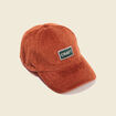 Casquette velours orange foncé homme