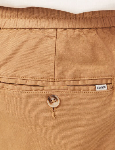 Bermuda éco-responsable beige homme
