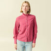 Chemise oversize manches longues prune femme