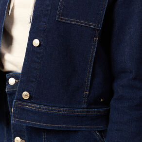 veste en jean droite denim brut femme Veste en jean droite denim brut femme