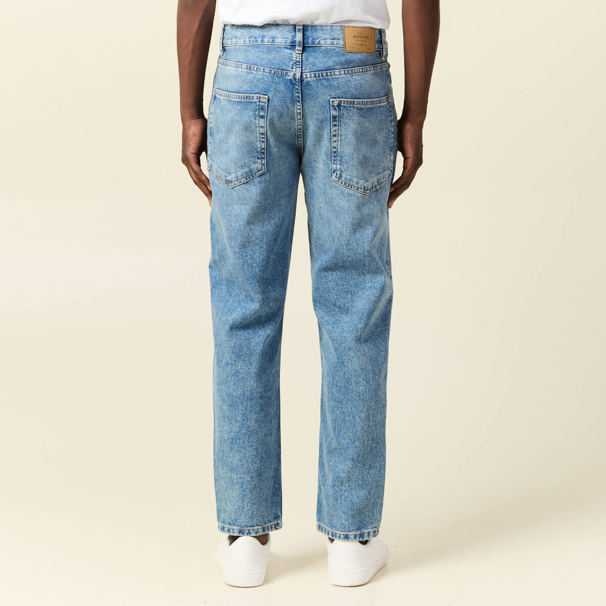 Jeans regular tapered denim dirty homme