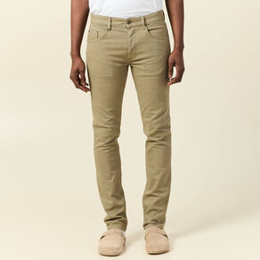 Jeans éco-responsable straight vert kaki homme