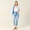 T-shirt manches courtes blanc femme