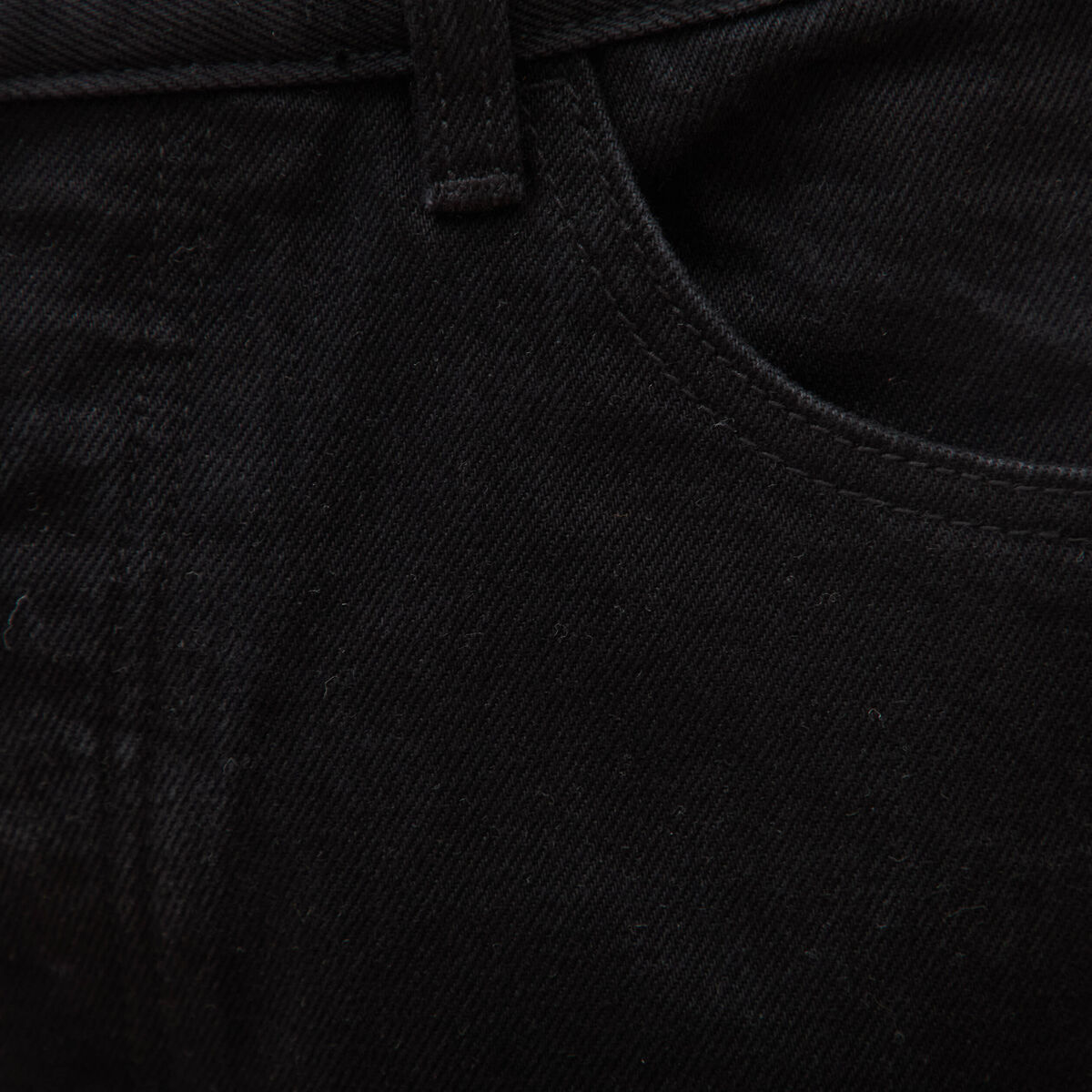 Jeans large relaxed denim noir homme