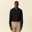 Chemise manches longues noir homme