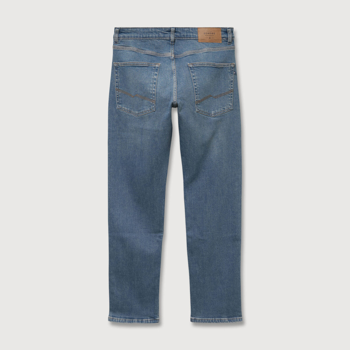 Jeans straight longueur 32 denim double stone homme