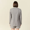 Veste blazer éco-responsable bleu marine femme