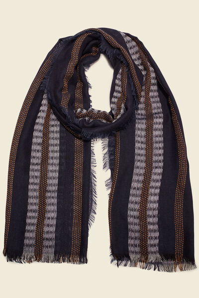 Foulard noir homme