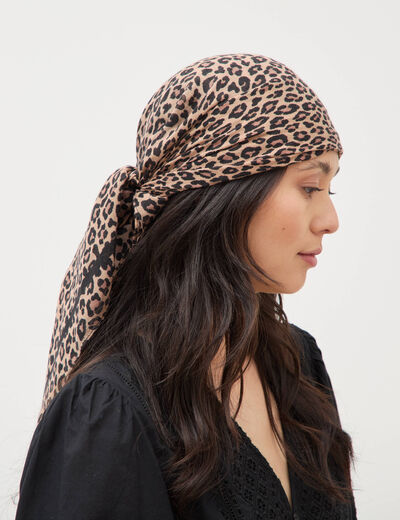 Foulard noir femme