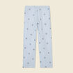 Pantalon droit 7/8ème bleu ciel femme