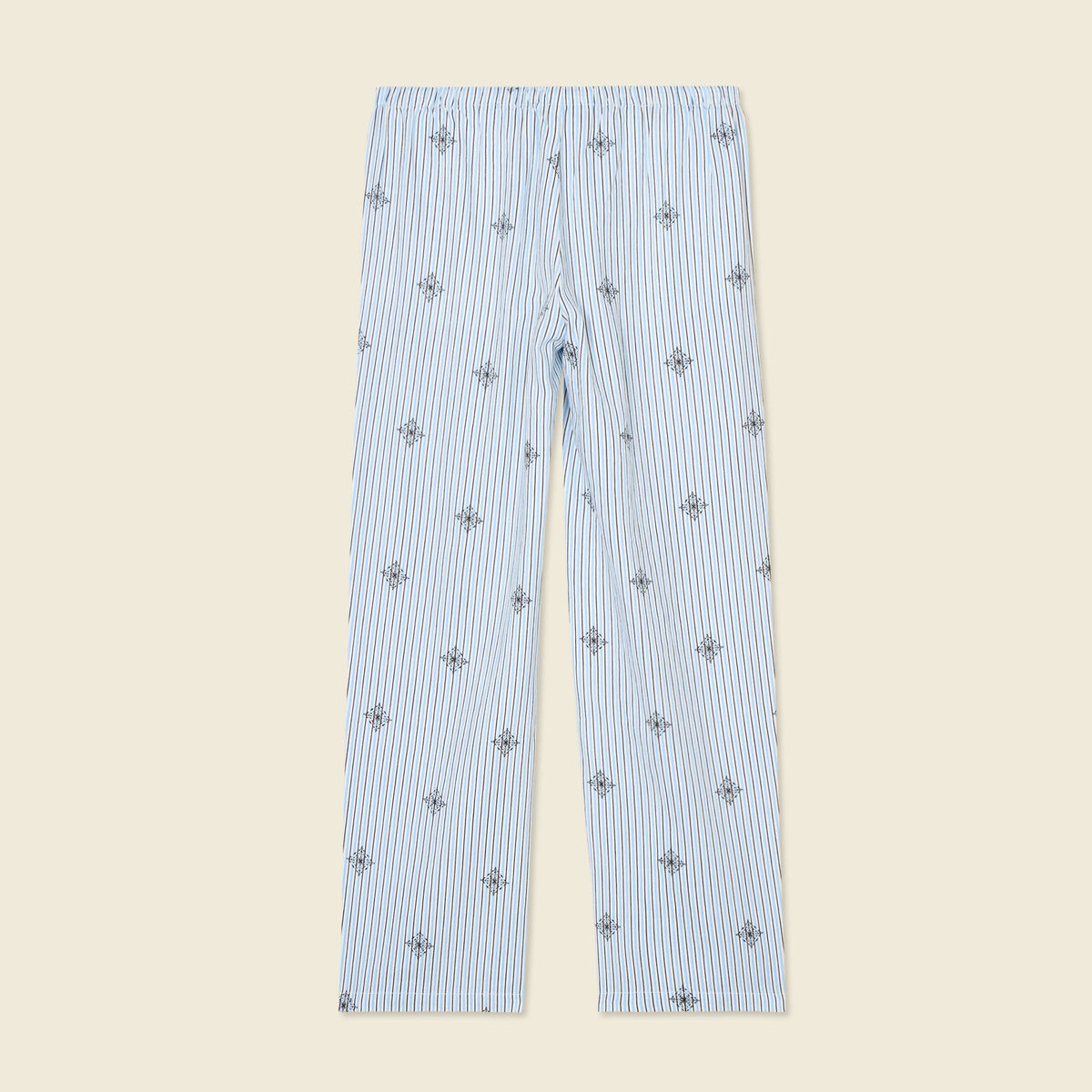 Pantalon droit 7/8ème bleu ciel femme