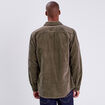 Surchemise manches longues taupe homme