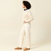 Pull manches longues ecru femme