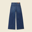 Jeans wide leg taille haute denim stone femme