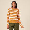 Pull ajouré éco-responsable rouge foncé femme