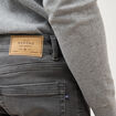 Jeans slim 5 poches longueur 32 denim gris homme