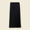 Jupe satin&eacute;e noir femme