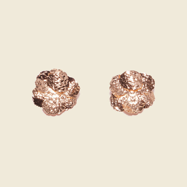 Boucles d'oreilles clous couleur or femme