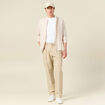 Pantalon chino straight beige homme