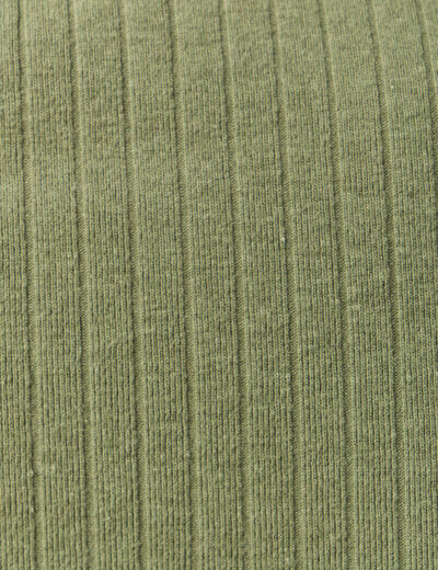T-shirt manches courtes c&ocirc;tel&eacute; vert kaki femme